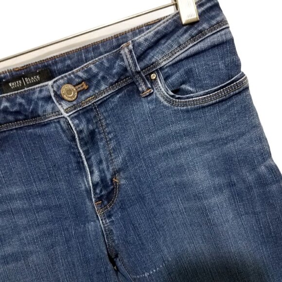 WHITE House Black Market Denim Jeans Size 4 - Picture 3 of 10